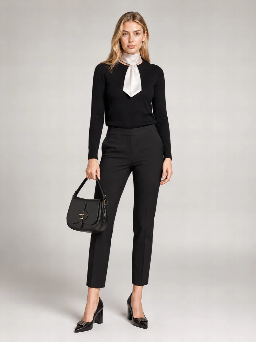 S Max Mara Cashmere Wool Crew Neck Jumper