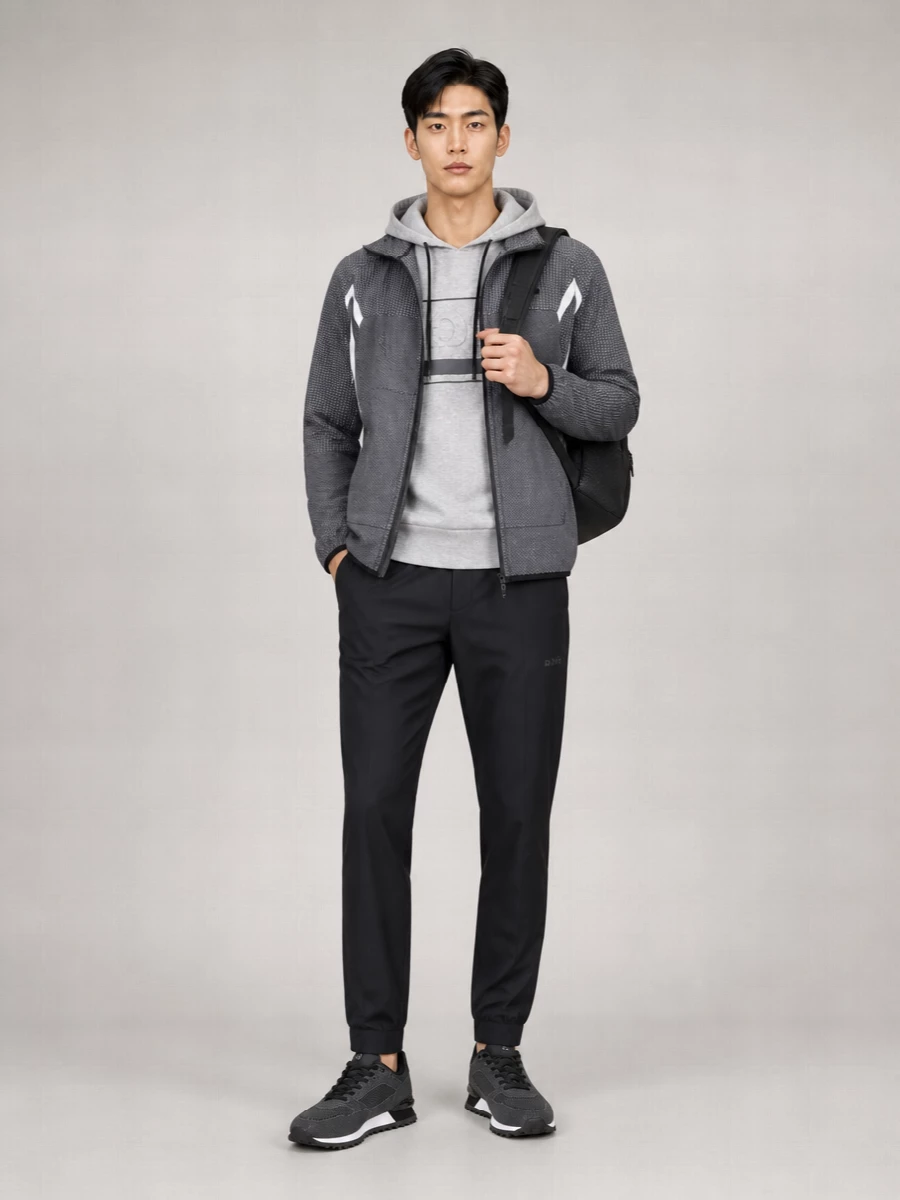Boss Hooded Zip Sweatshirt