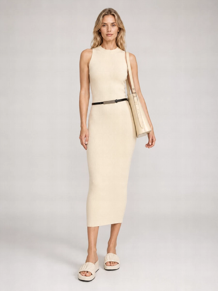Rick Owens Silk-Blend Midi Dress