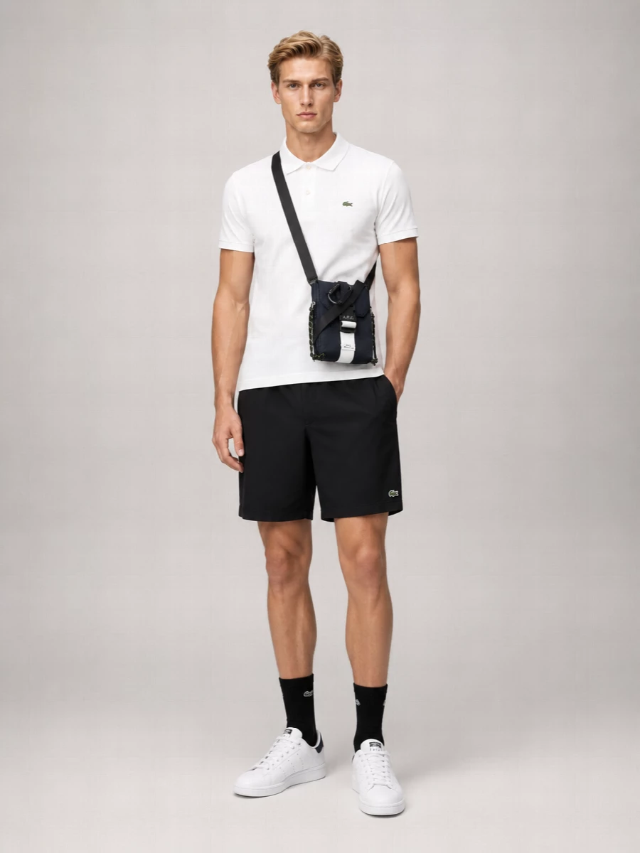 Lacoste Shorts Waistband Elastic Back Pocket