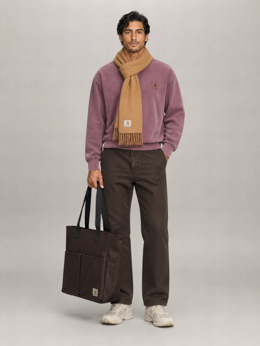 Carhartt Wip Crew Neck Sweatshirt With Ribbed Cuffs And Hem