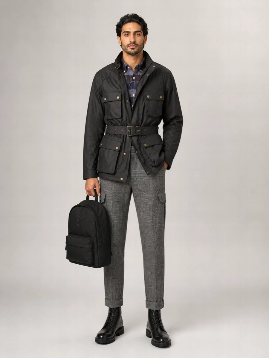 Belstaff Waxed Belted Cotton Jacket