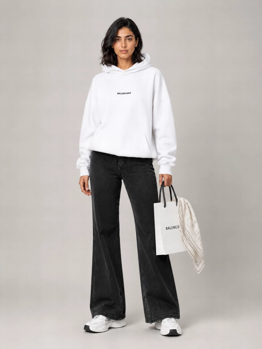 Balenciaga Cropped Hoodie