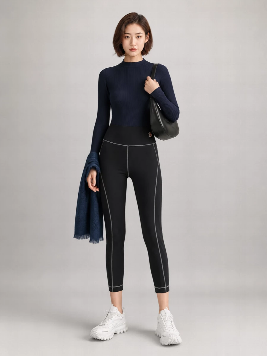 Moncler Grenoble Logo Patch Leggings