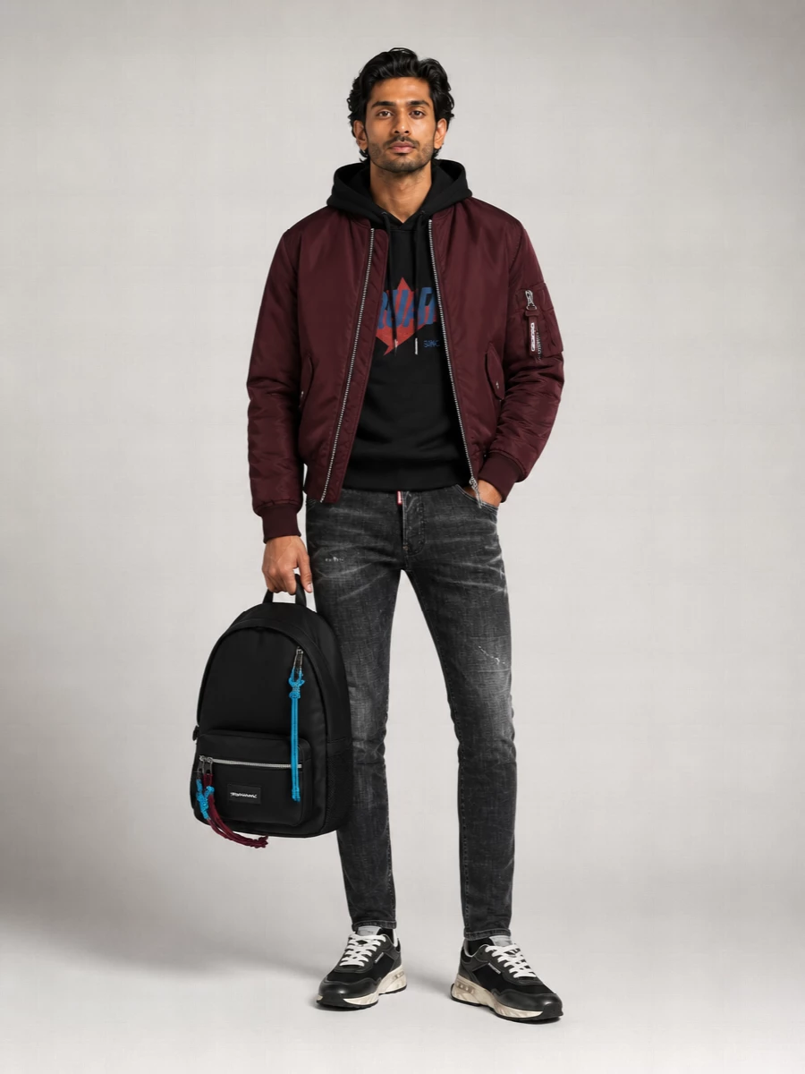 Dsquared2 Nylon Padded Bomber Jacket