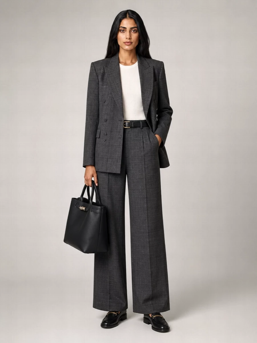 Pt Torino Embroidered Wool Wide-Leg Trousers