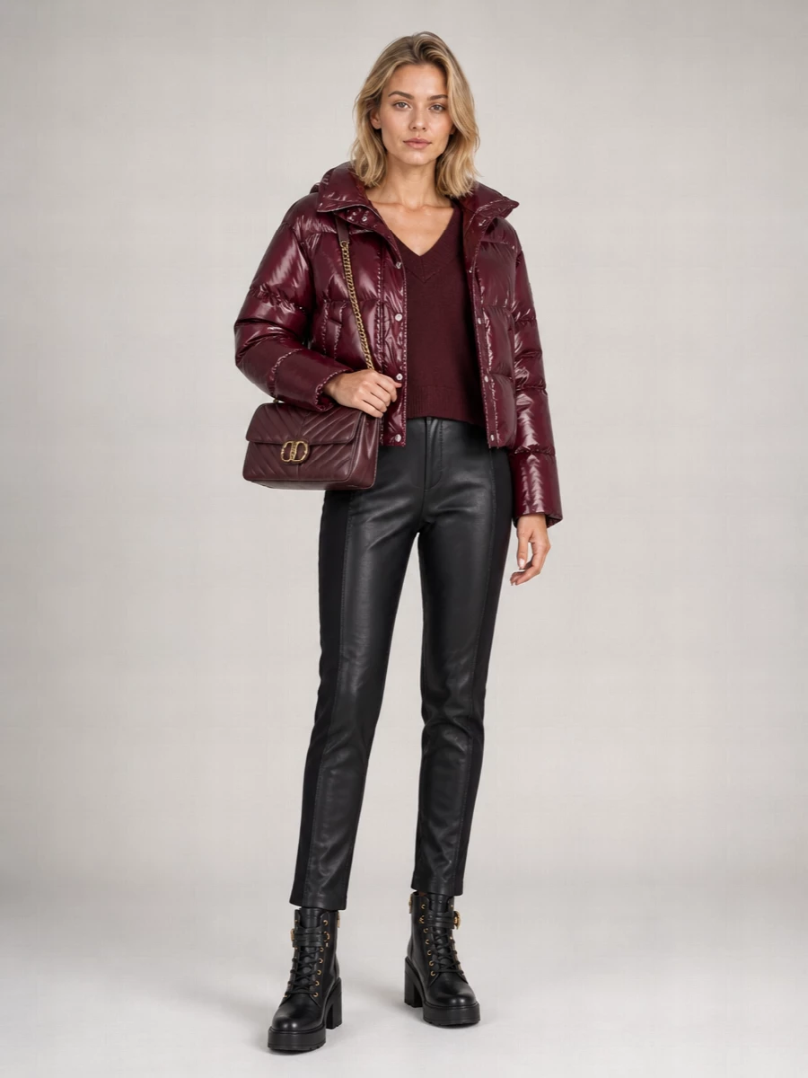 Pinko Leather Lace-Up Ankle Boots