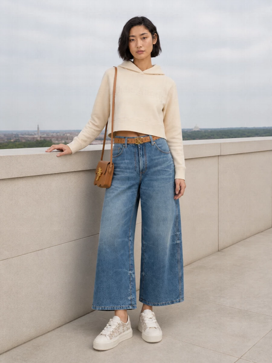 Palm angels wide leg jeans amiri sneakers outfit