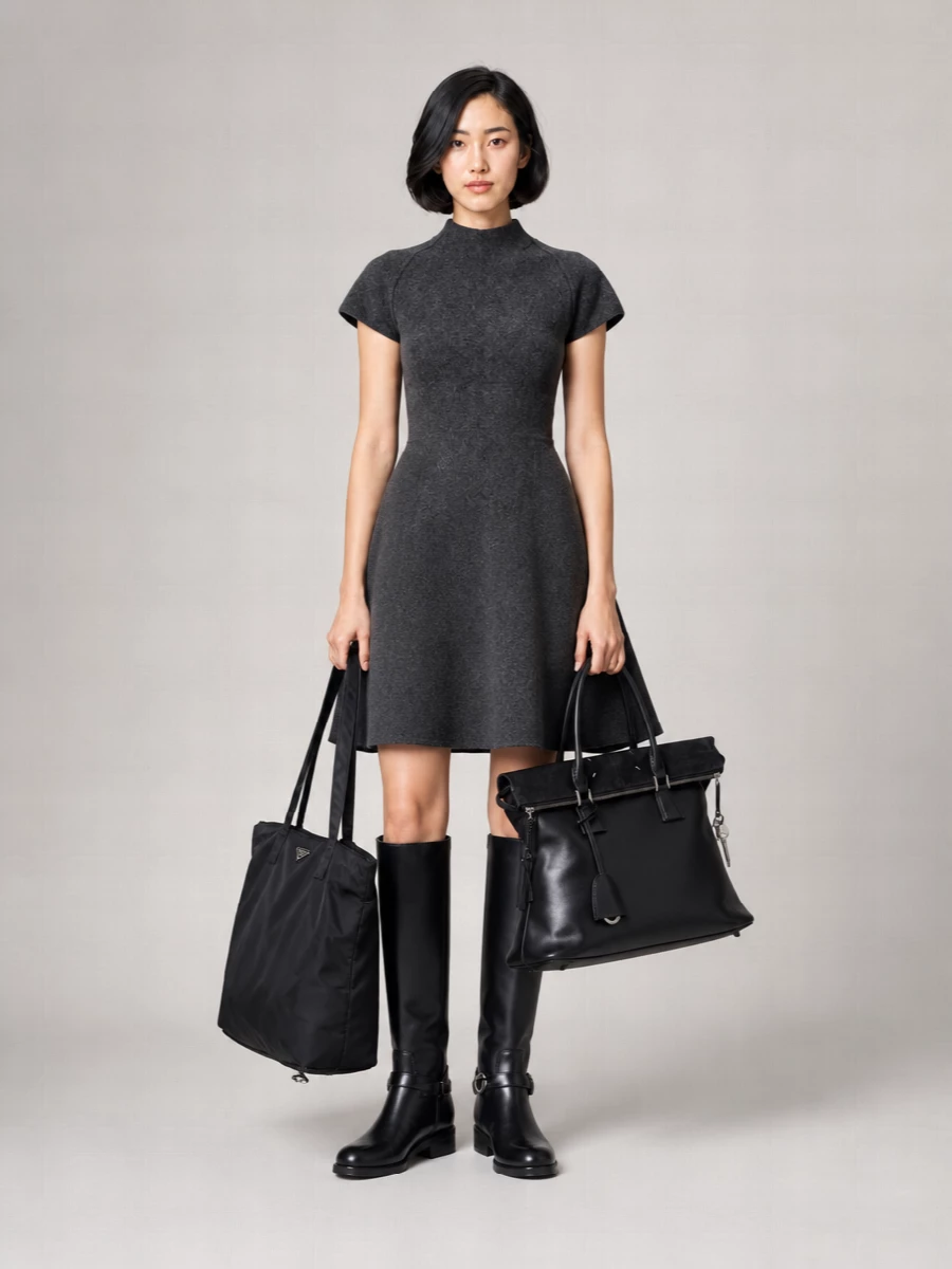 Coperni Leather Knee-High Flat Boots