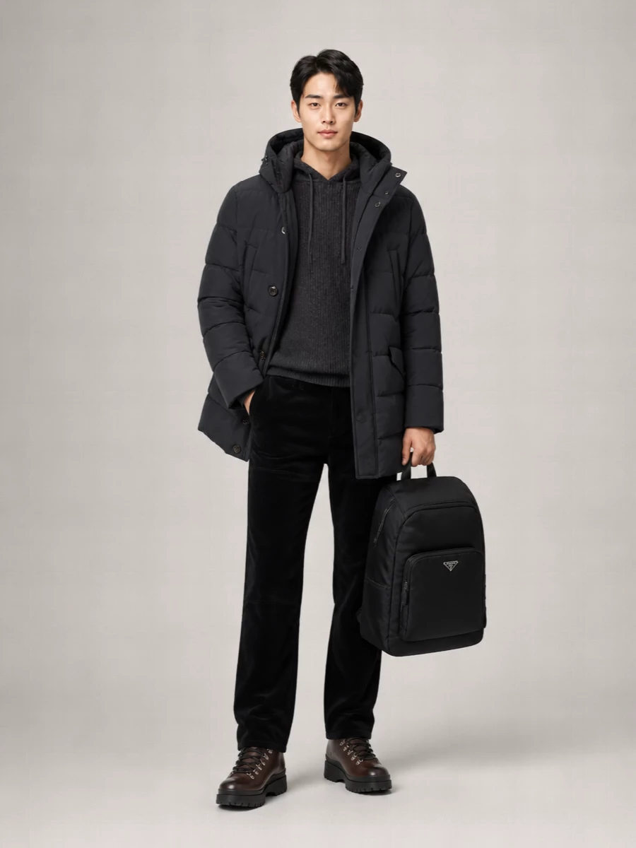 Moorer Down Padded Coat