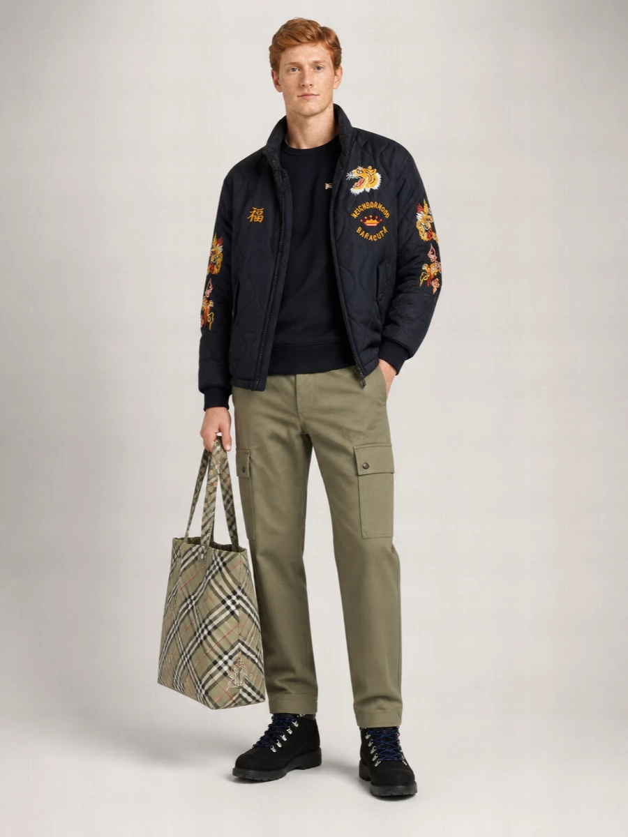 Baracuta Quilted Nylon Puffer Jacket