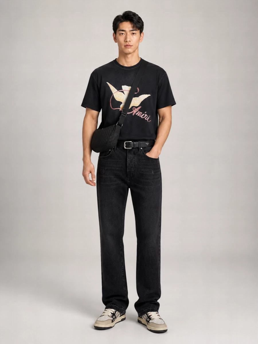 Amiri Cotton Printed Short-Sleeve T-Shirt