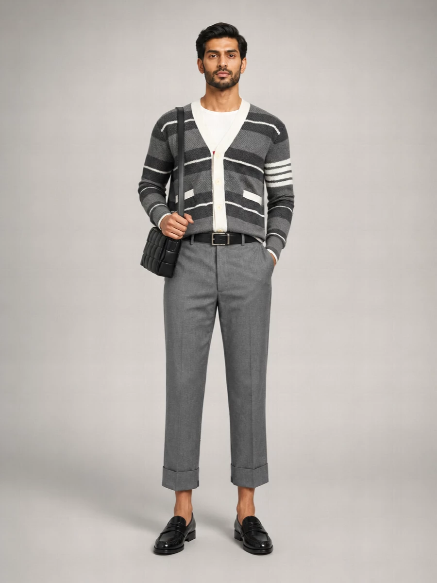 Thom Browne Striped Cardigan