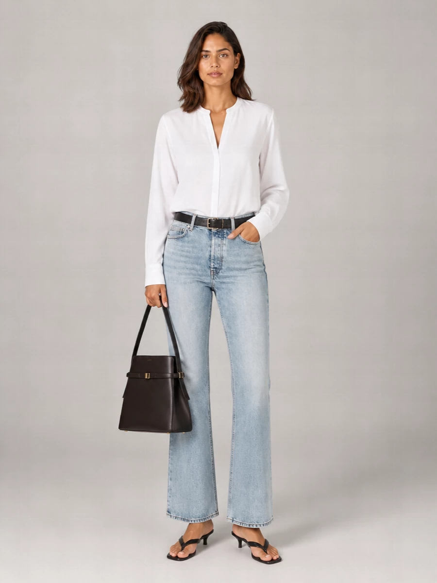 Totême Denim Flared Trousers