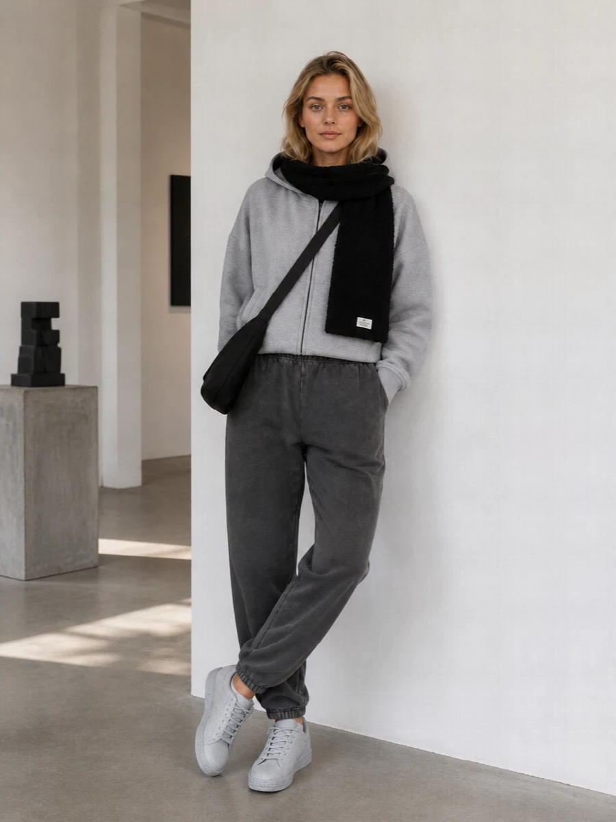 Entire studios grey hoodie joggers y3 sneakers