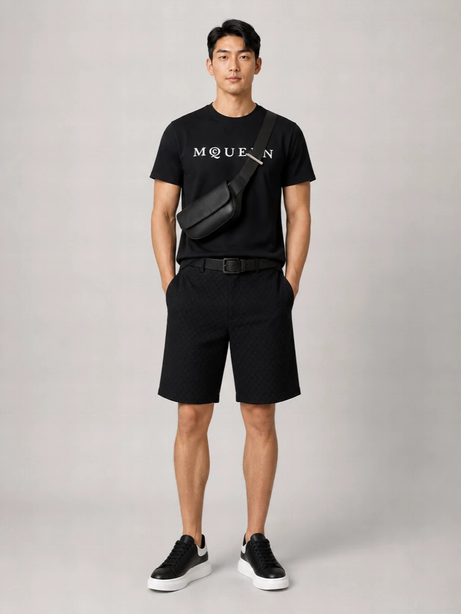 Alexander Mcqueen Logo Print Cotton T-Shirt
