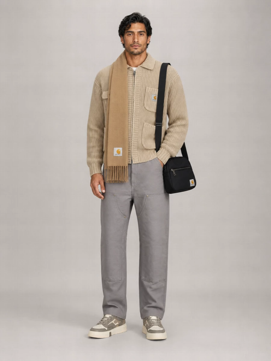 Carhartt Wip Ribbed Knit Zip Cardigan