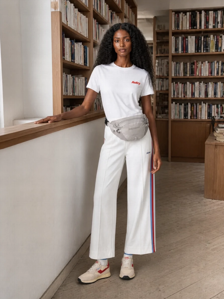 Autry track pants logo tee retro runners