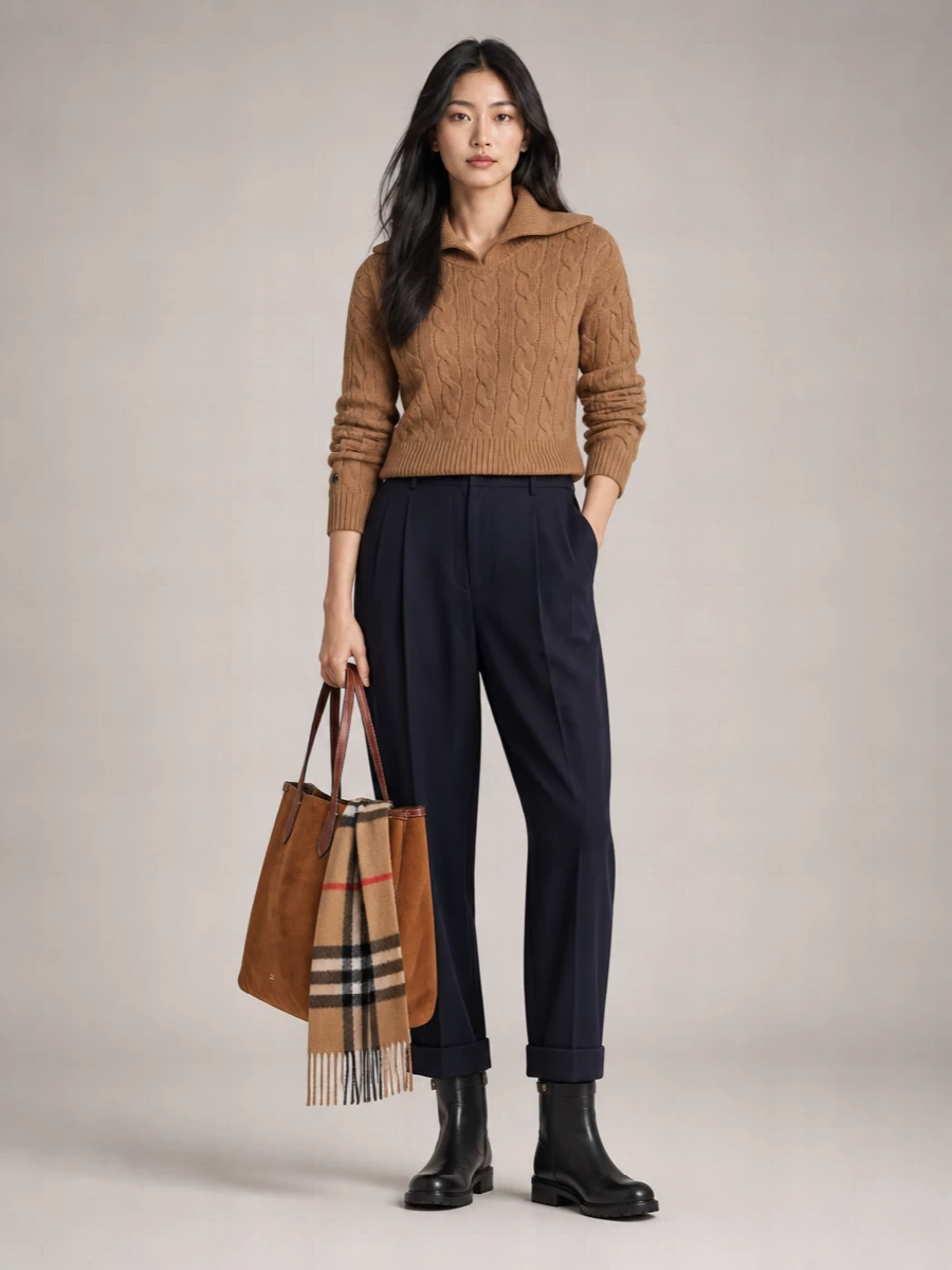 Ralph Lauren Suede Tote Bag