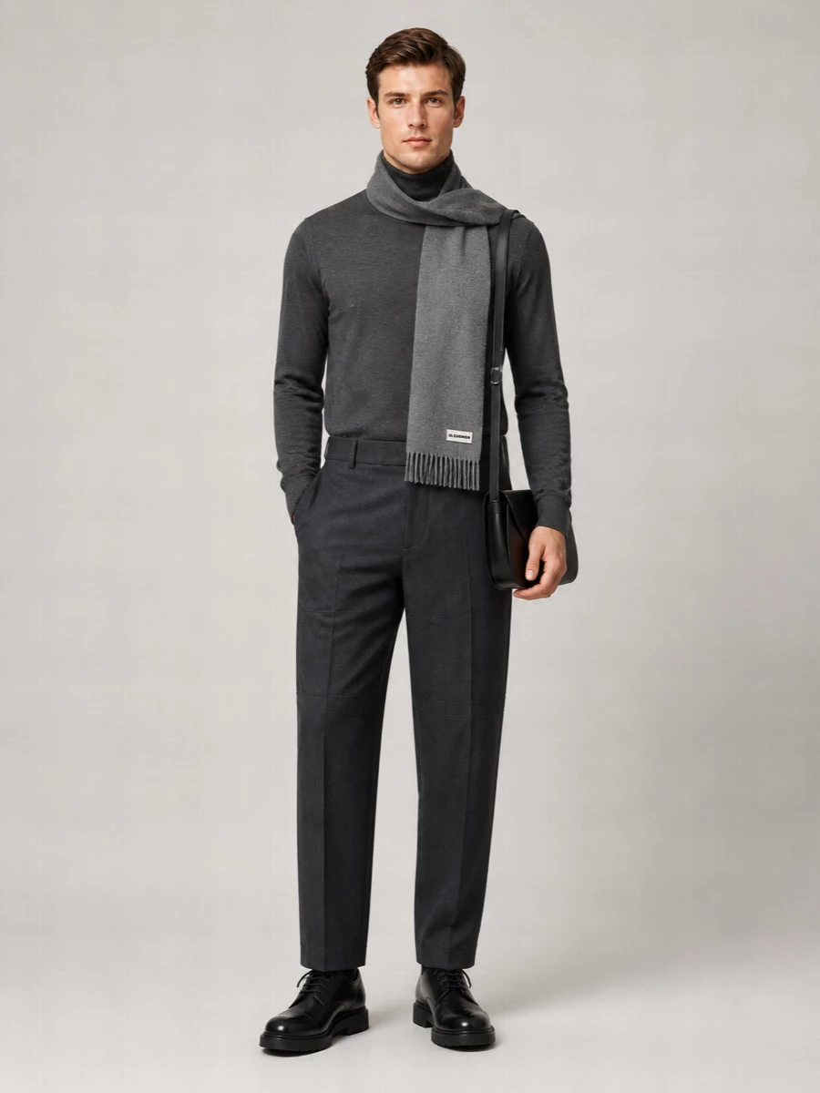John Smedley Merino Wool Turtleneck Long-Sleeve Pullover