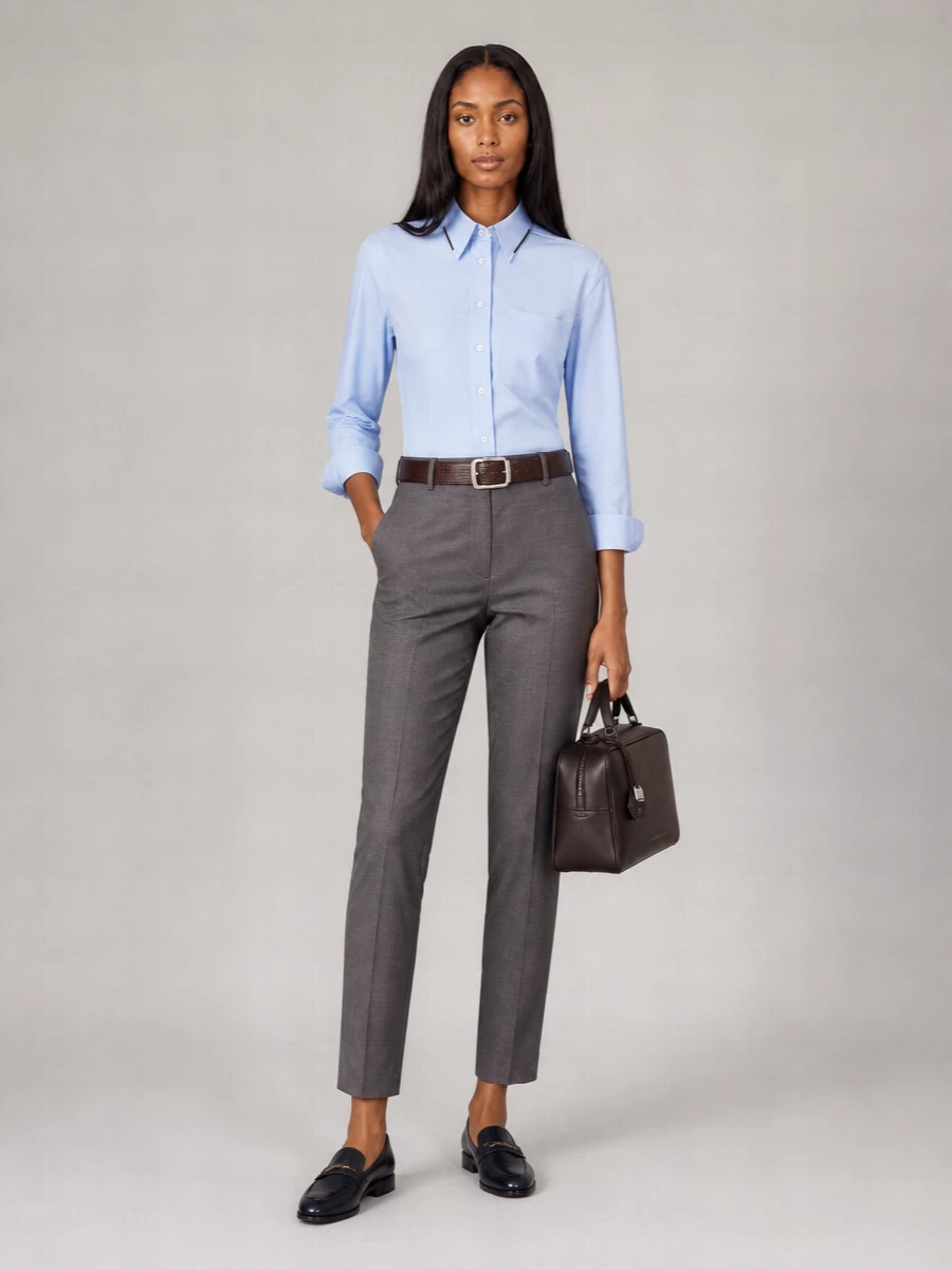 Brunello Cucinelli Asymmetric Cropped Shirt
