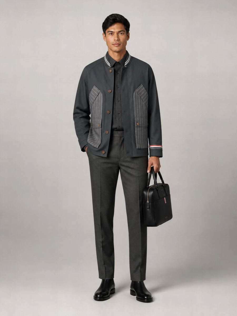 Thom Browne Single Breasted Coat
