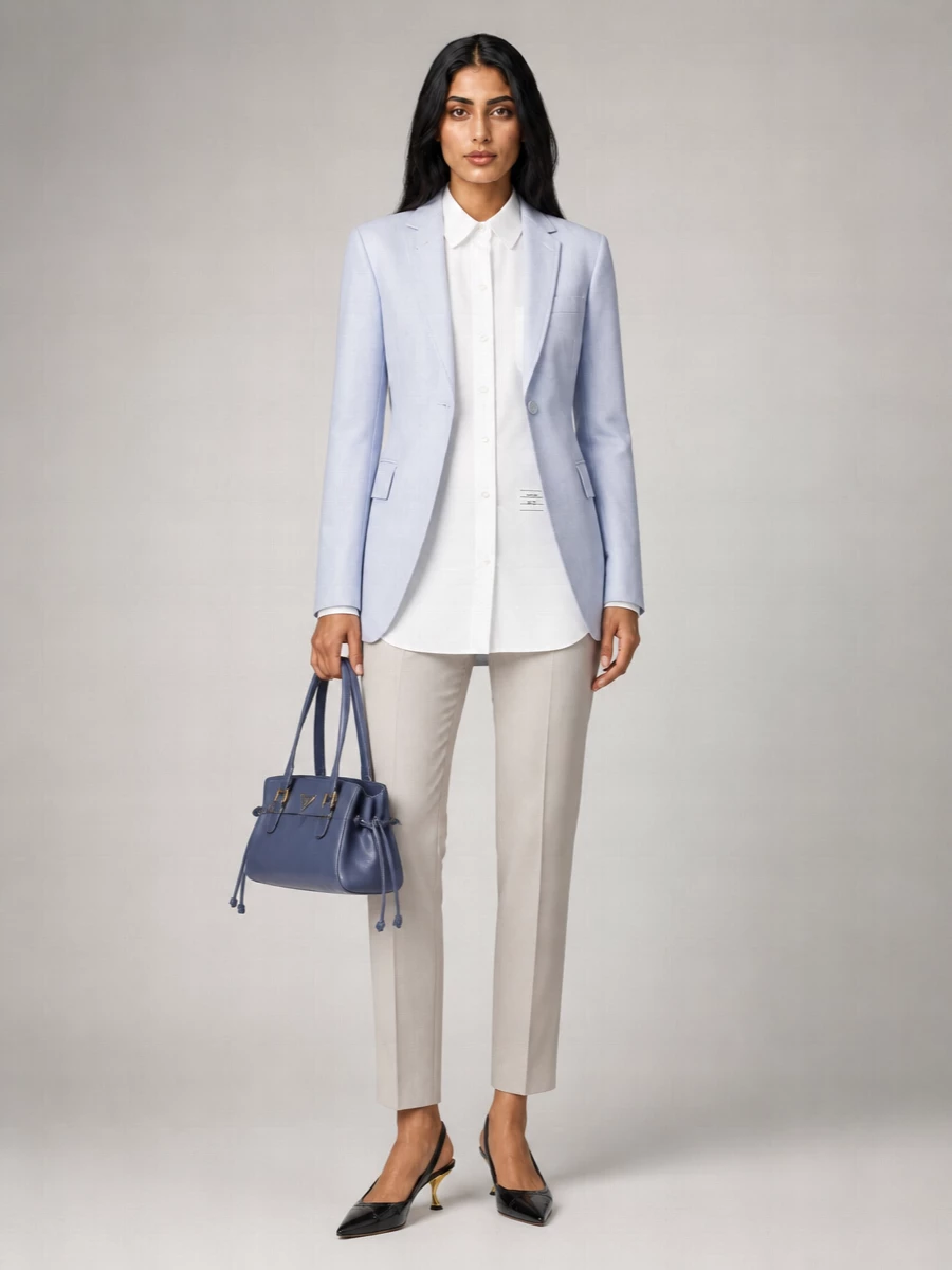 Thom Browne Cotton Single-Breasted Blazer