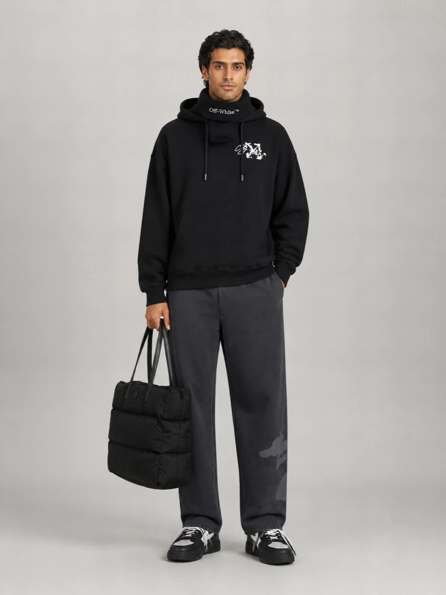 Off-White Cotton Hoodie