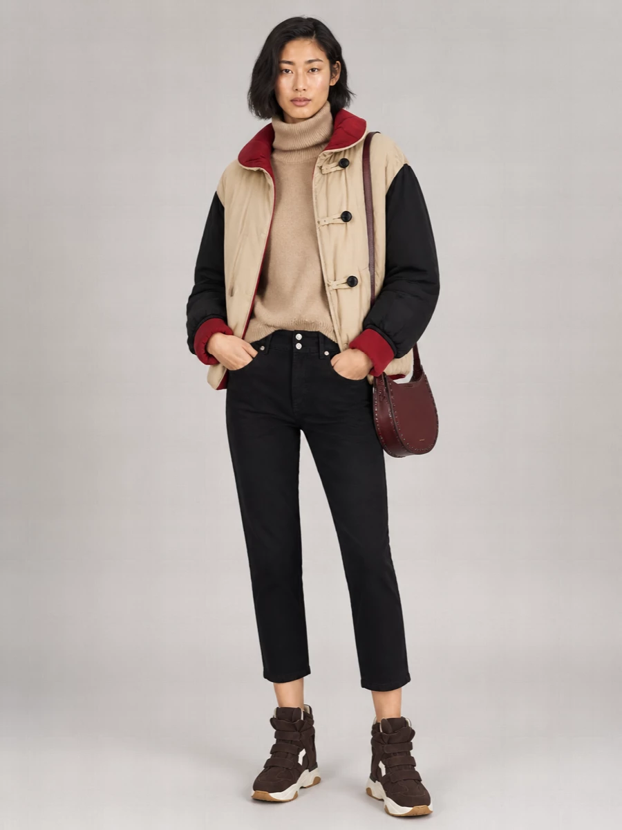 Isabel Marant silk reversible padded parka coat
