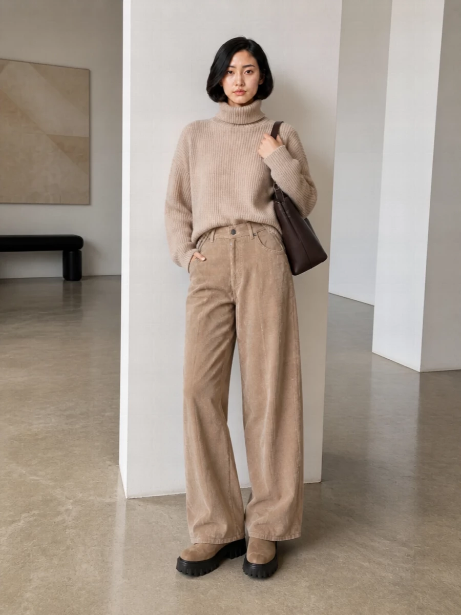 Hogan chelsea boots beige knit corduroy trousers