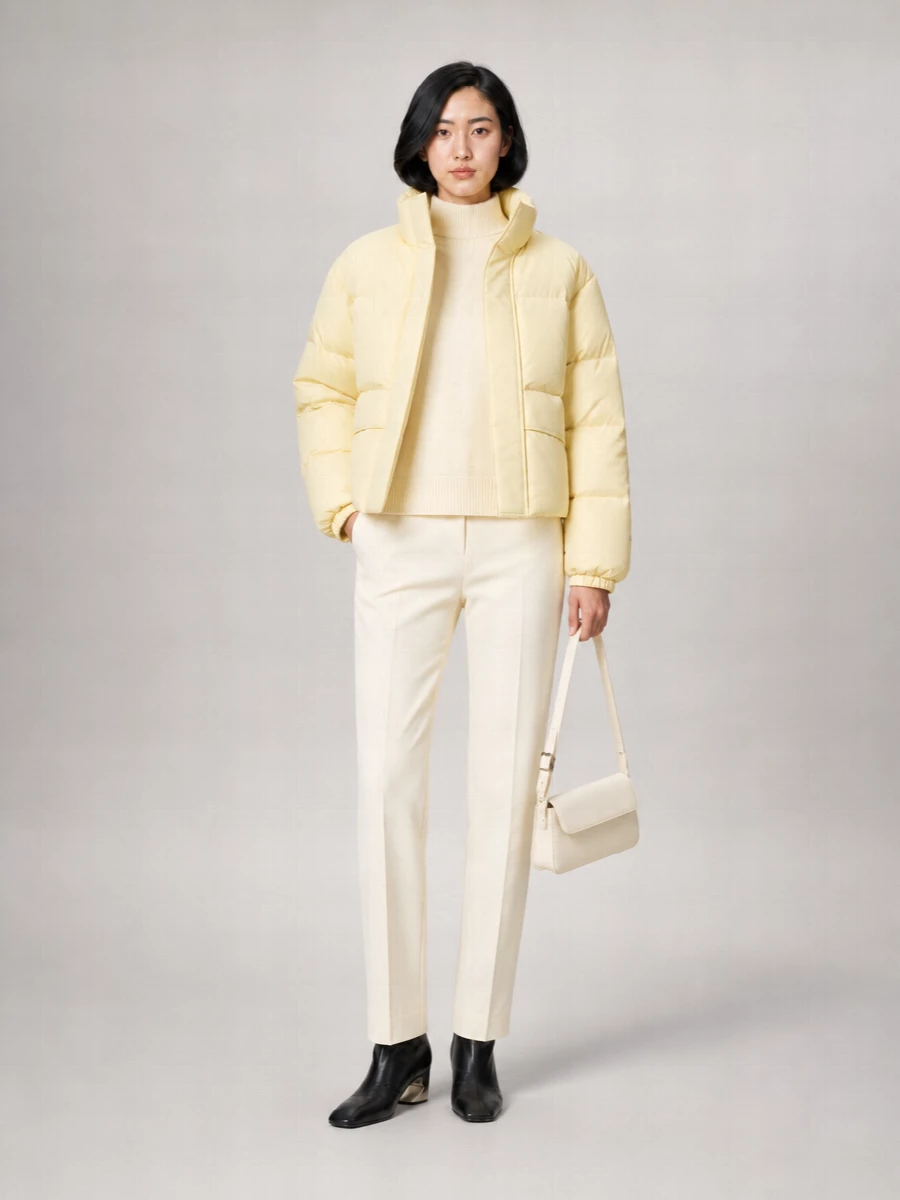 Jil Sander Quilted Down Parka Coat