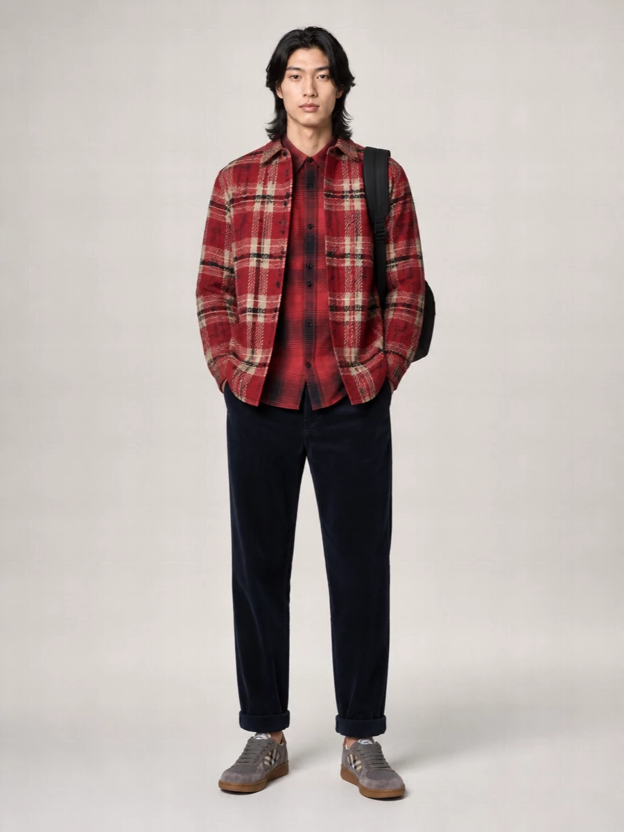 Burberry Leather Check Low-Top Sneakers