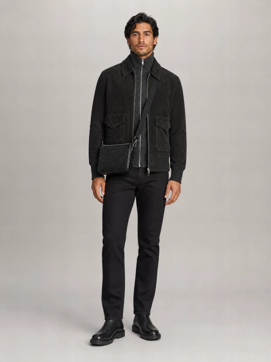 Giorgio Brato Leather Aviator Jacket