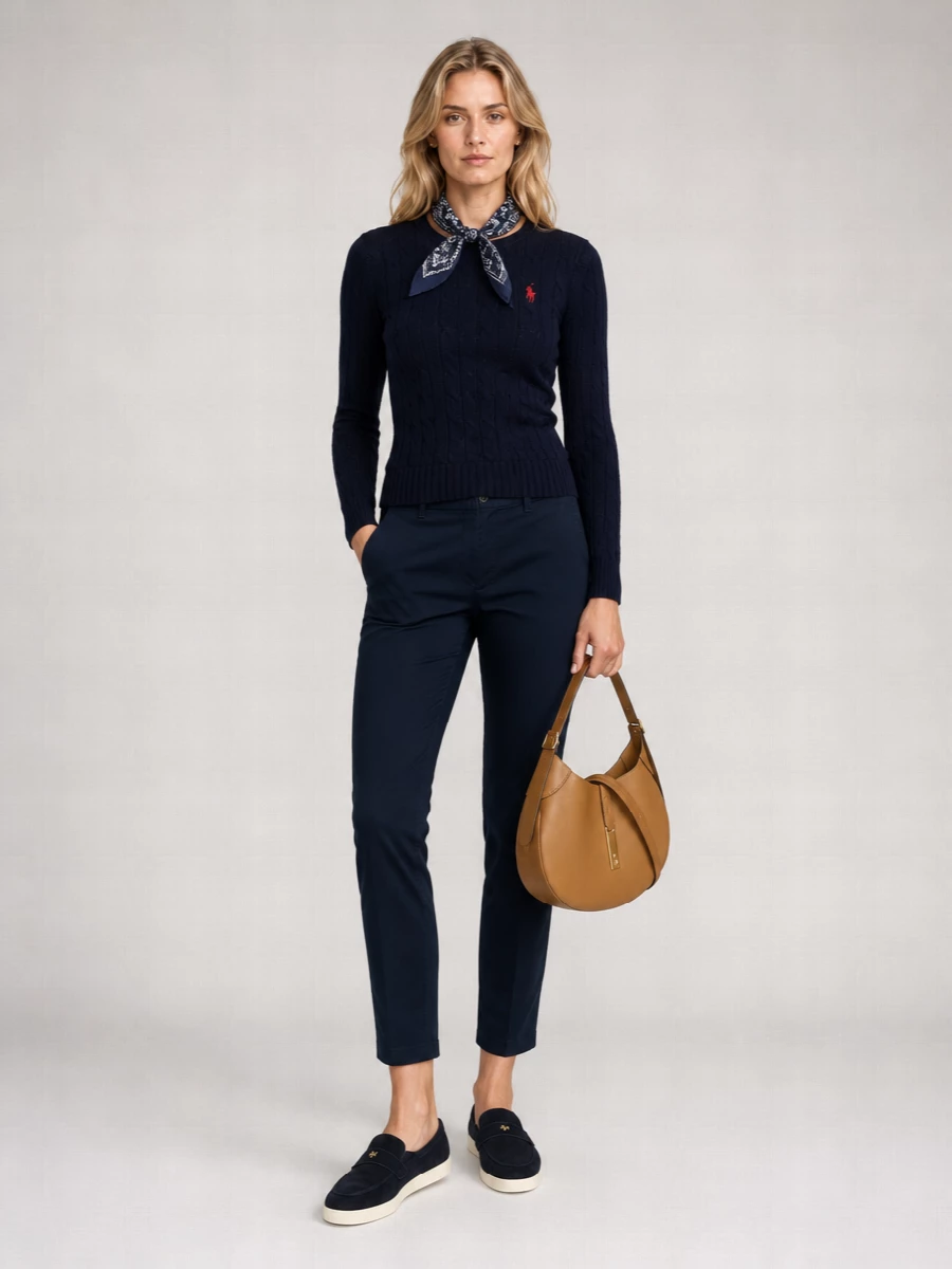 Ralph Lauren Cable-Knit Cotton Crewneck Jumper