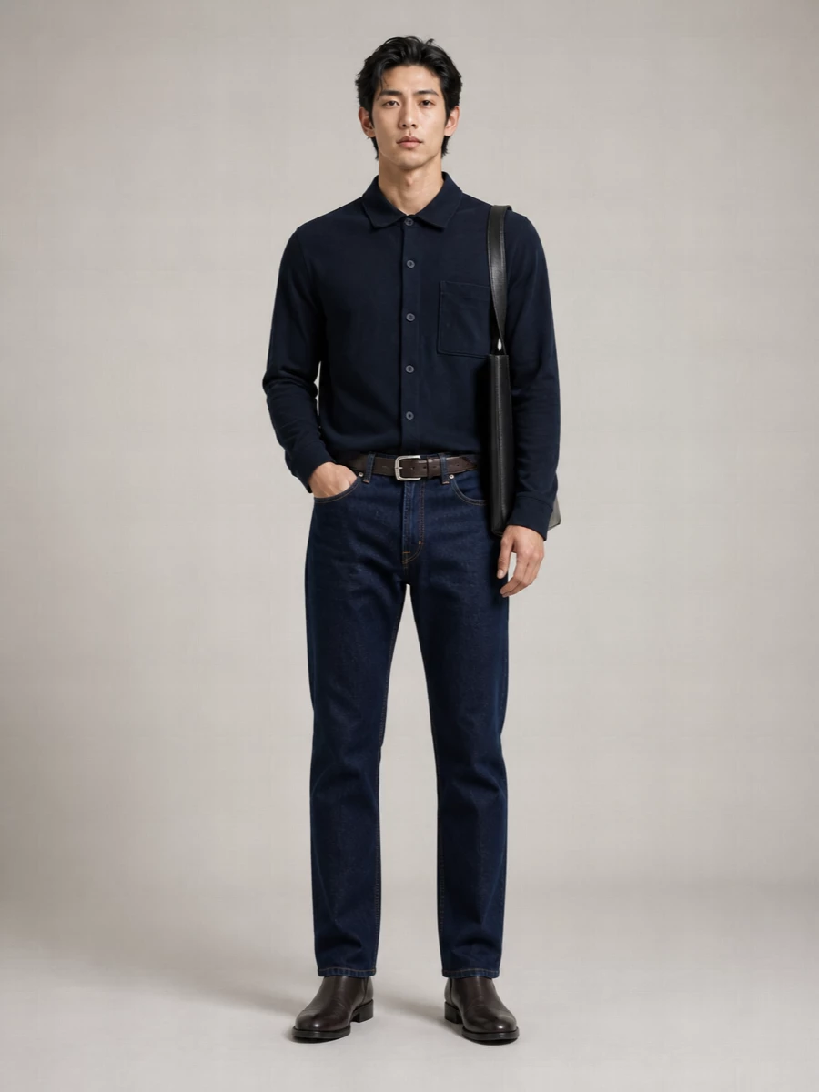 7 For All Mankind Denim Straight-Leg Jeans