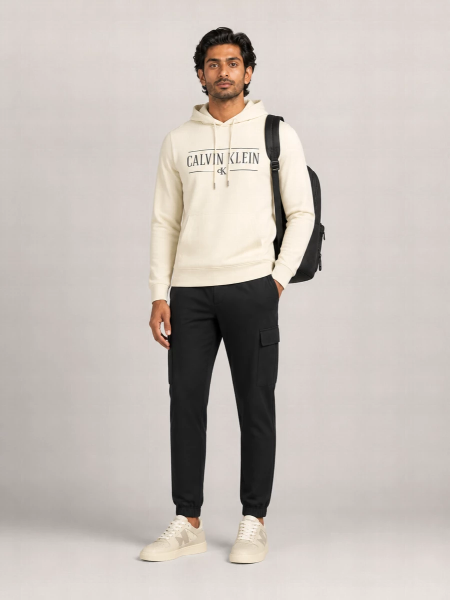 Calvin Klein Leather Lace-Up Sneakers