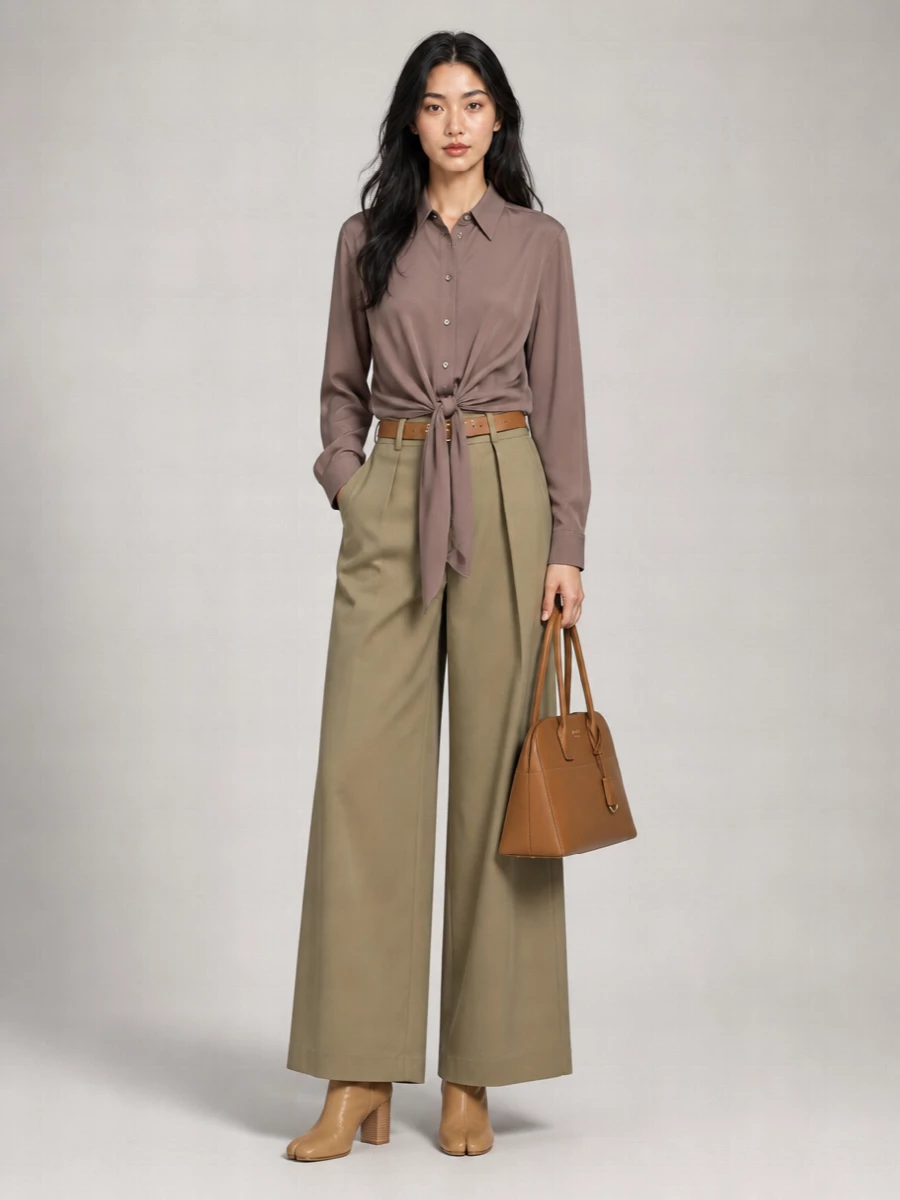 Mm6 Maison Margiela Wide-Leg Trousers
