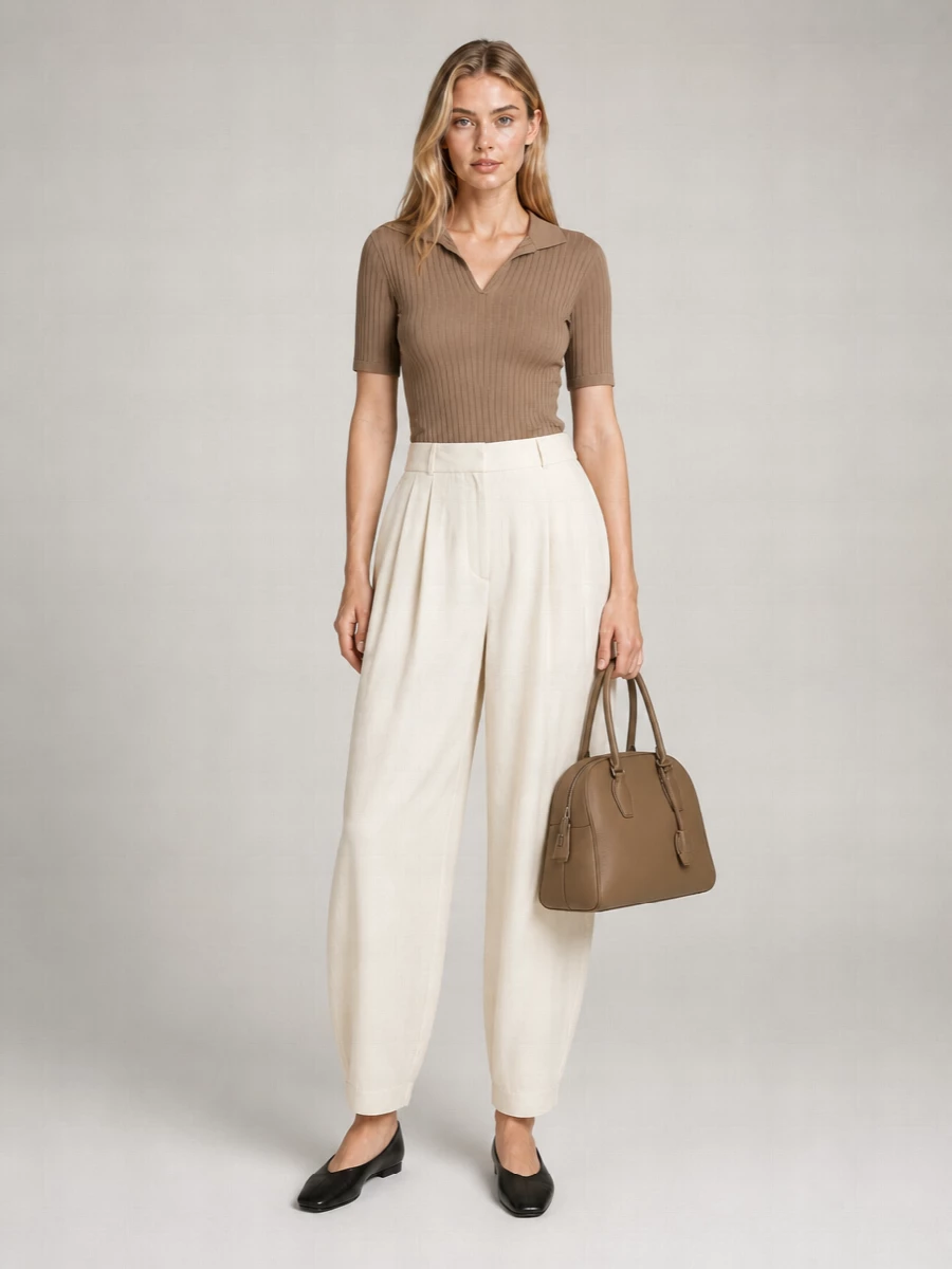 The Row Cotton Polo Top