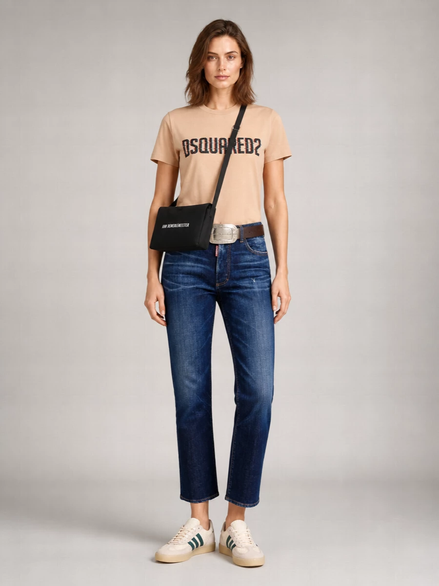 Dsquared2 Cotton Logo-Print Regular-Fit T-Shirt