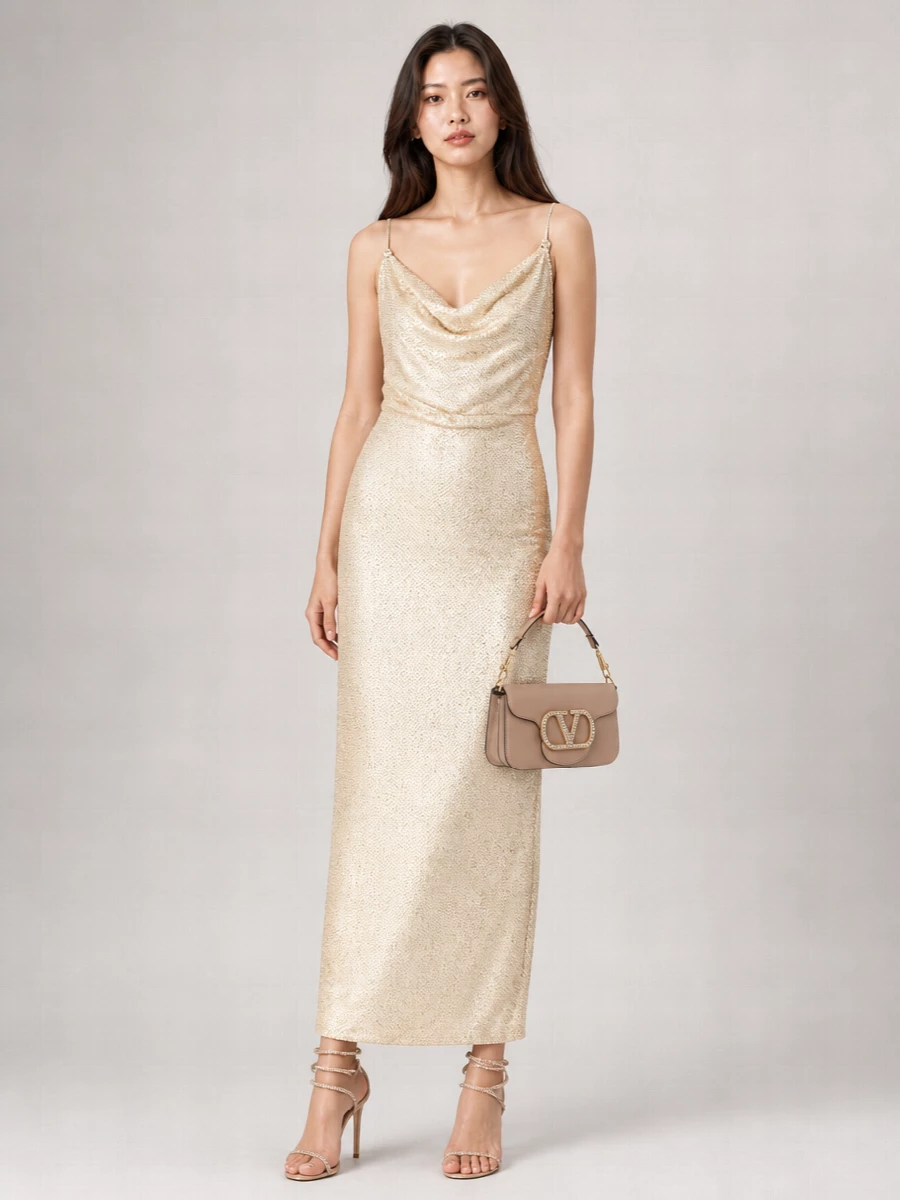 Valentino Garavani Locò Small Leather Clutch Bag
