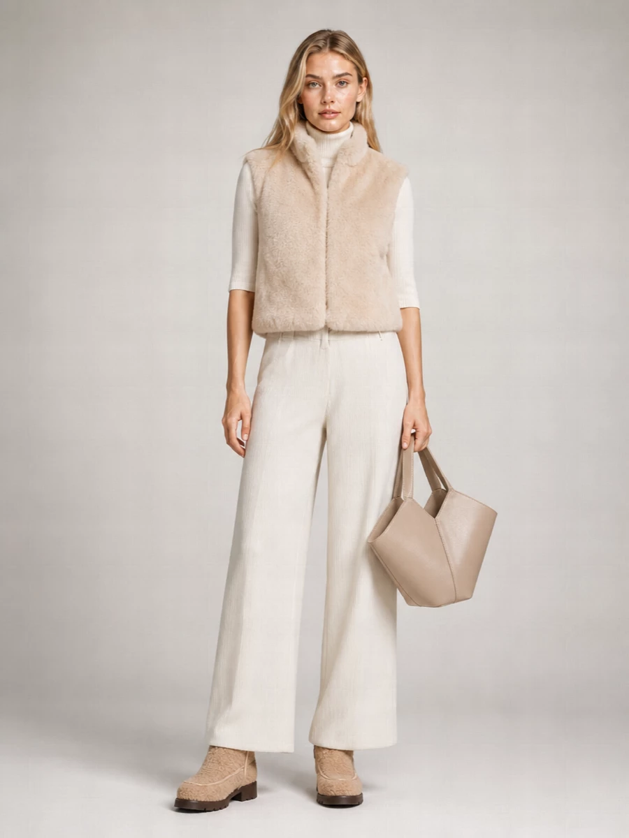 Herno faux fur gilet