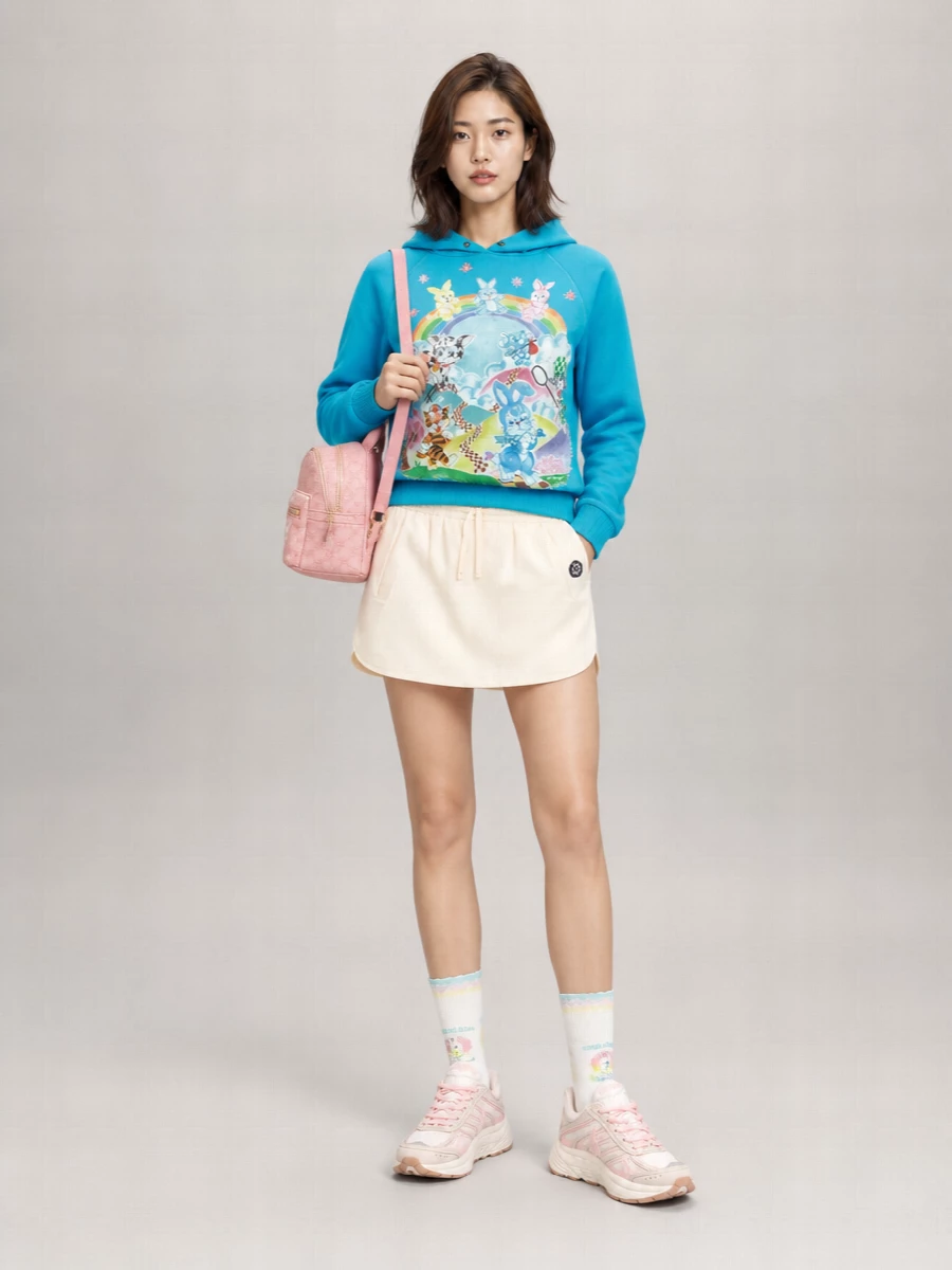 Kenzo Cotton Graphic Print Hoodie