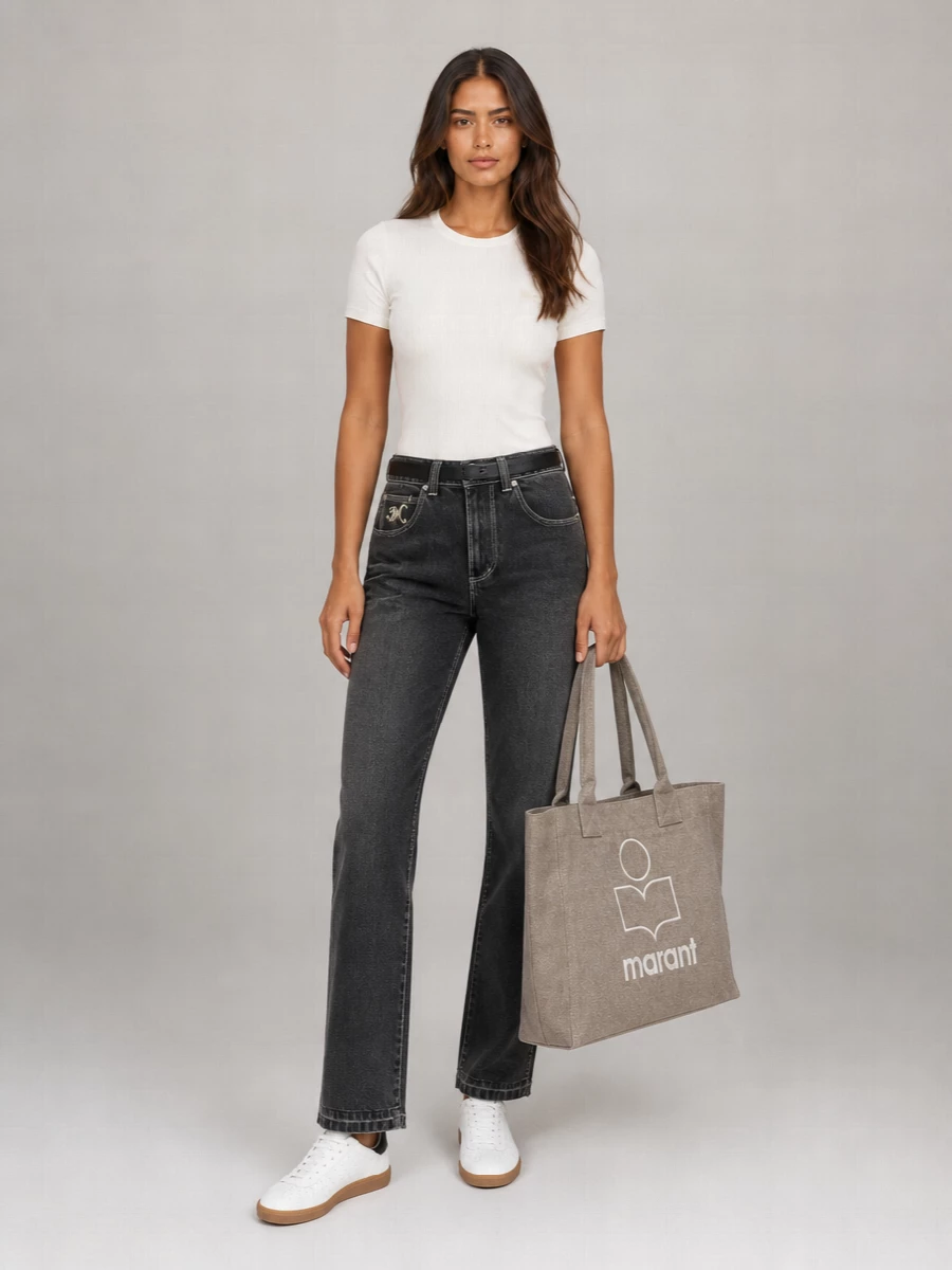 Isabel Marant Etoile Cotton Ribbed Crew-Neck Loose-Fit T-Shirt