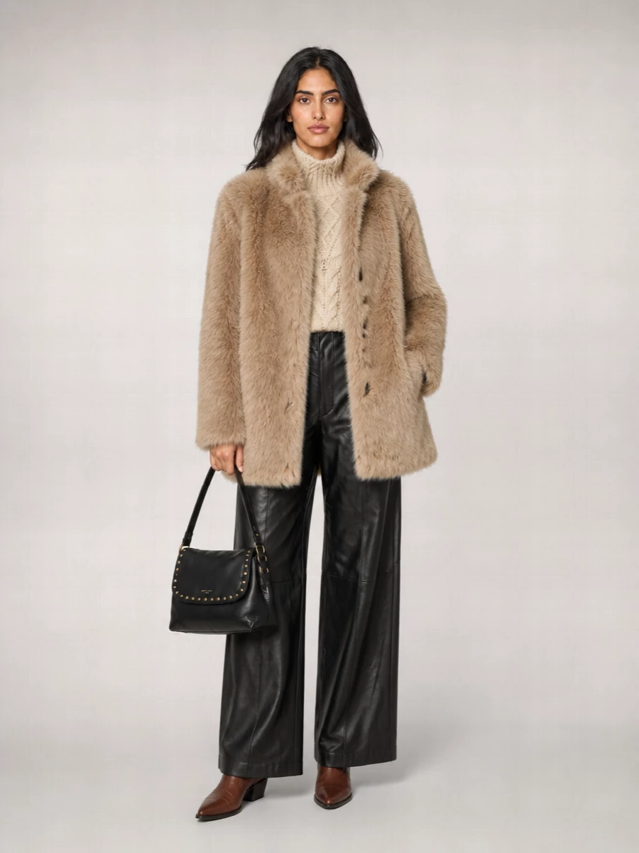 Isabel Marant faux fur coat