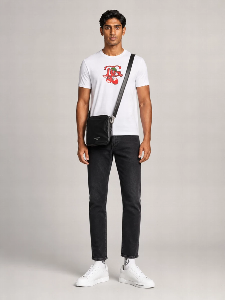 Dolce&Gabbana Calf Leather Low-Top Sneakers
