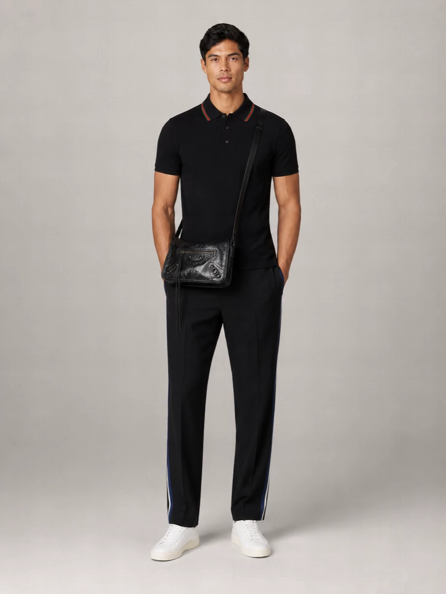 Balenciaga Lamb Leather Small Crossbody Bag