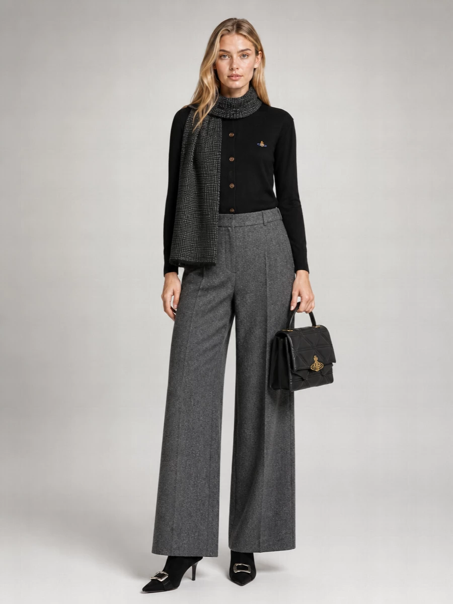 Vivienne Westwood Merino Wool Crewneck Cardigan