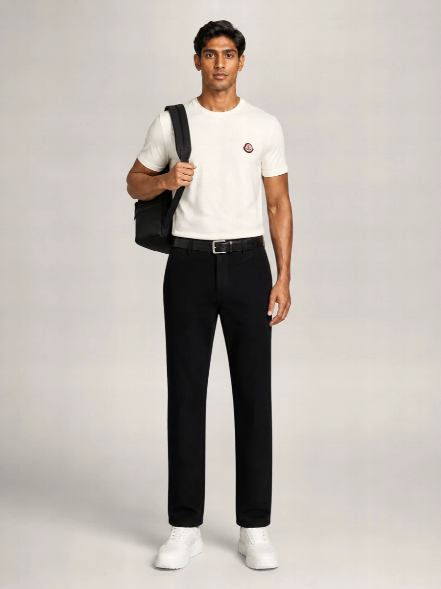 Moncler Cotton Logo-Patch T-Shirt