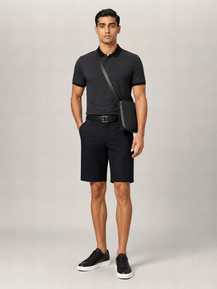 Emporio Armani Logo-Print Cotton Polo Shirt
