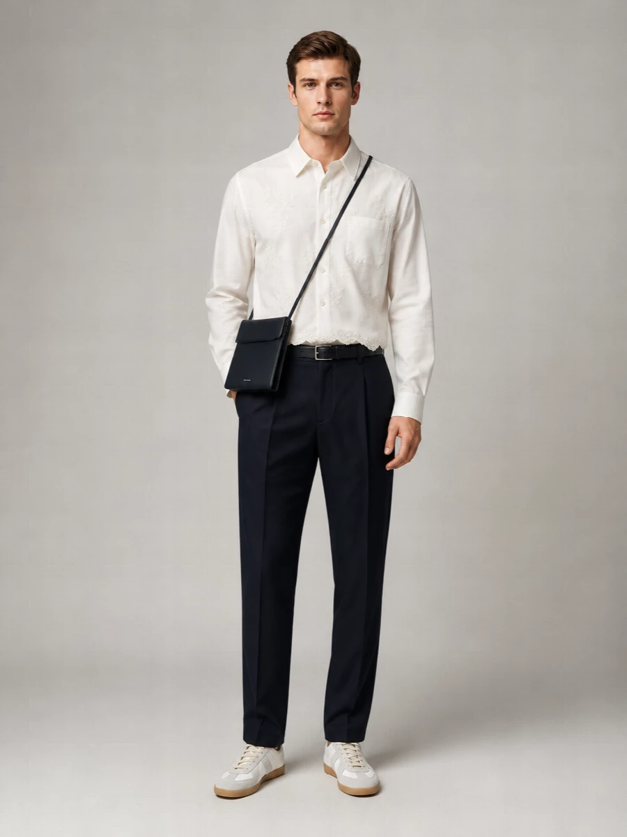 Jil Sander Calf Leather Shoulder Bag